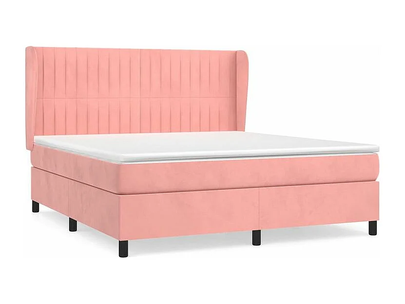 Sommier à lattes de lit avec matelas Rose 160x200 Velours