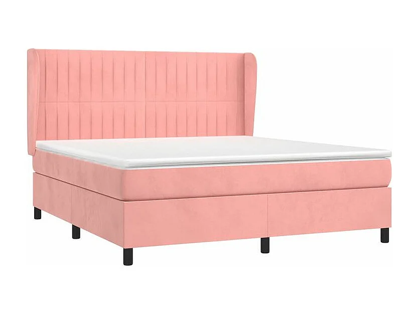 Sommier à lattes de lit avec matelas Rose 160x200 Velours