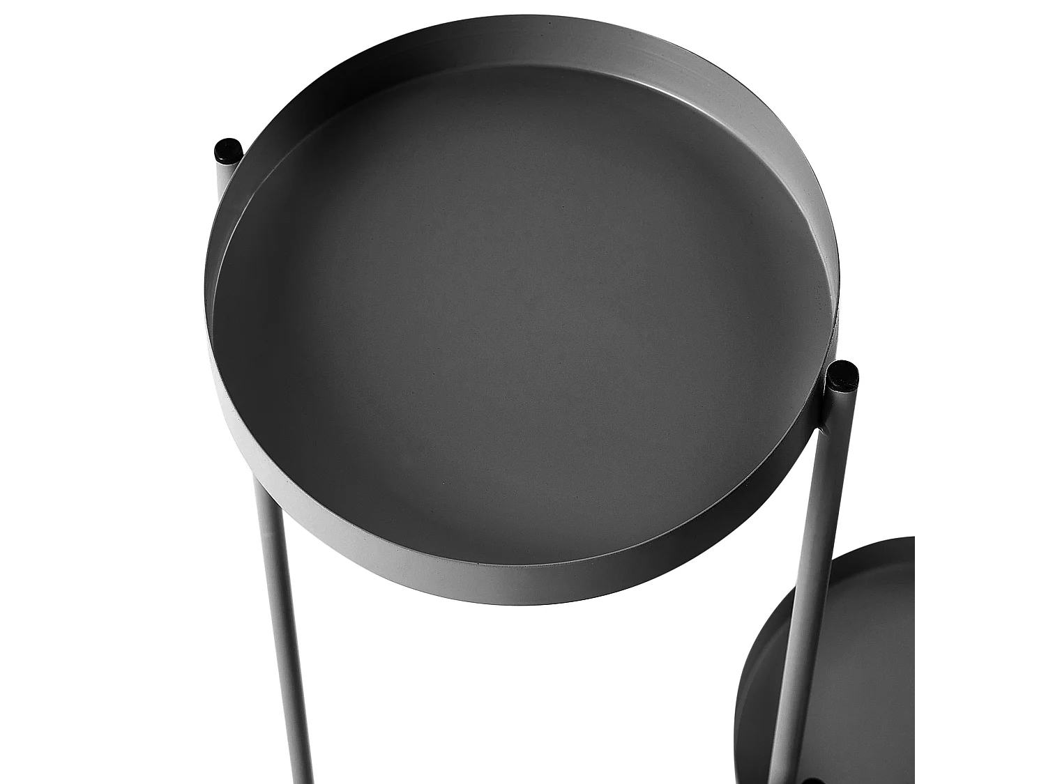 Support de pots FRAGARIA Métal 42 cm Noir