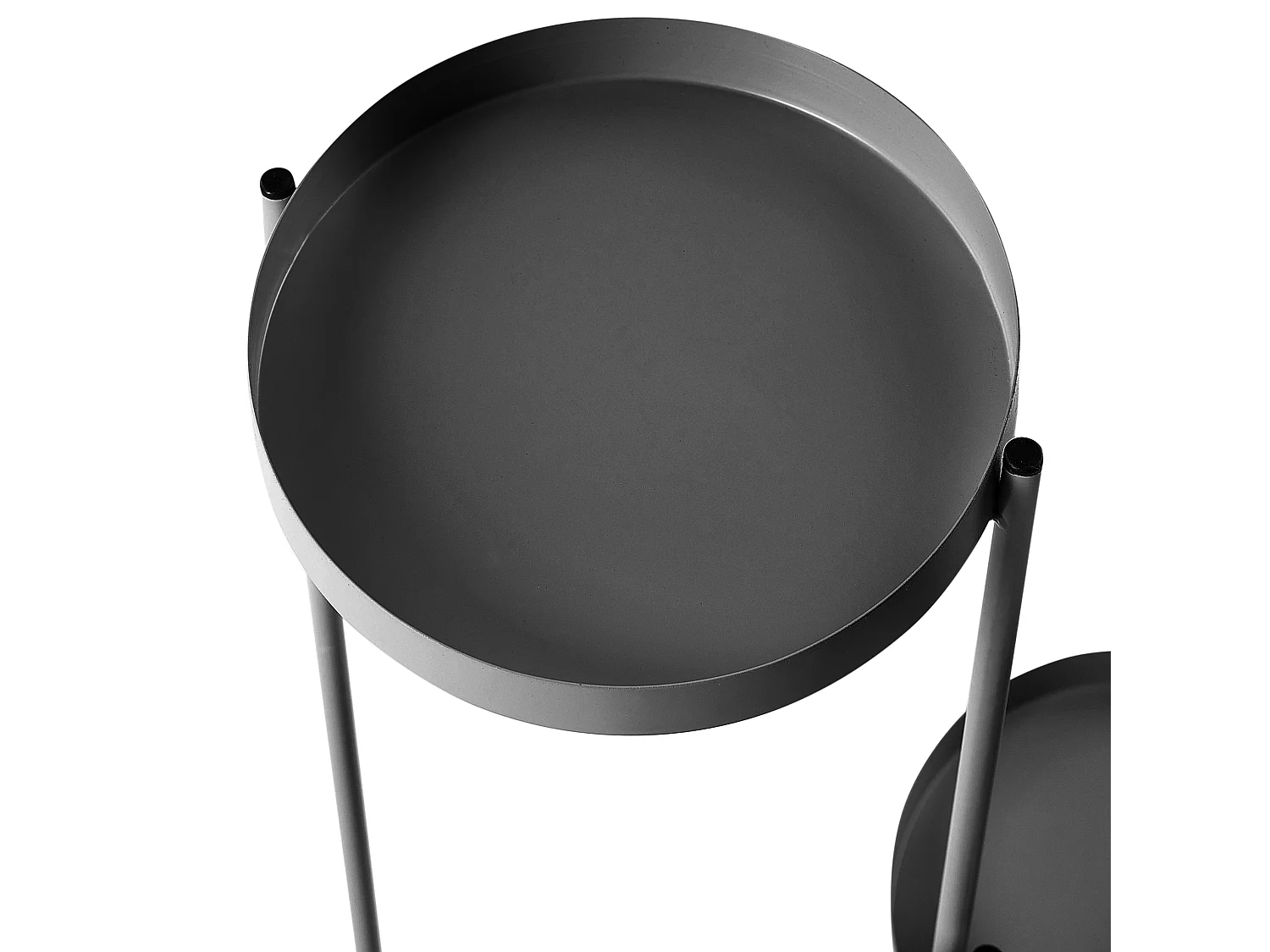 Pflanzenständer FRAGARIA Metall 42 cm Schwarz