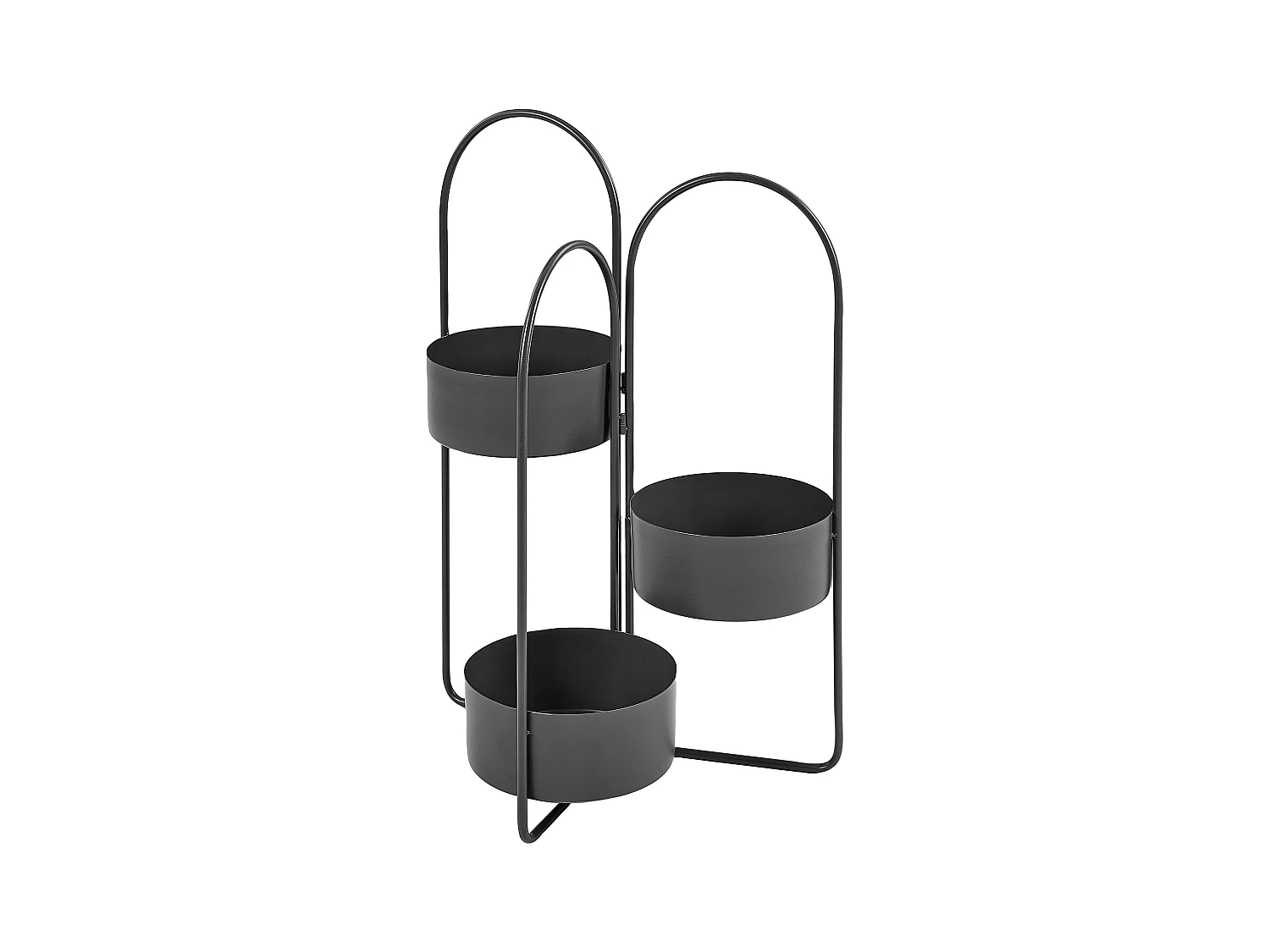 Support de pots COLUTENA Métal 56 cm Noir