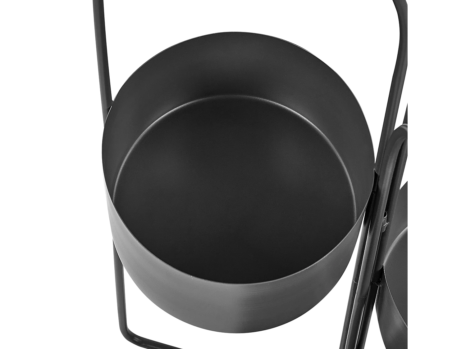 Pflanzenständer COLUTENA Metall 56 cm Schwarz