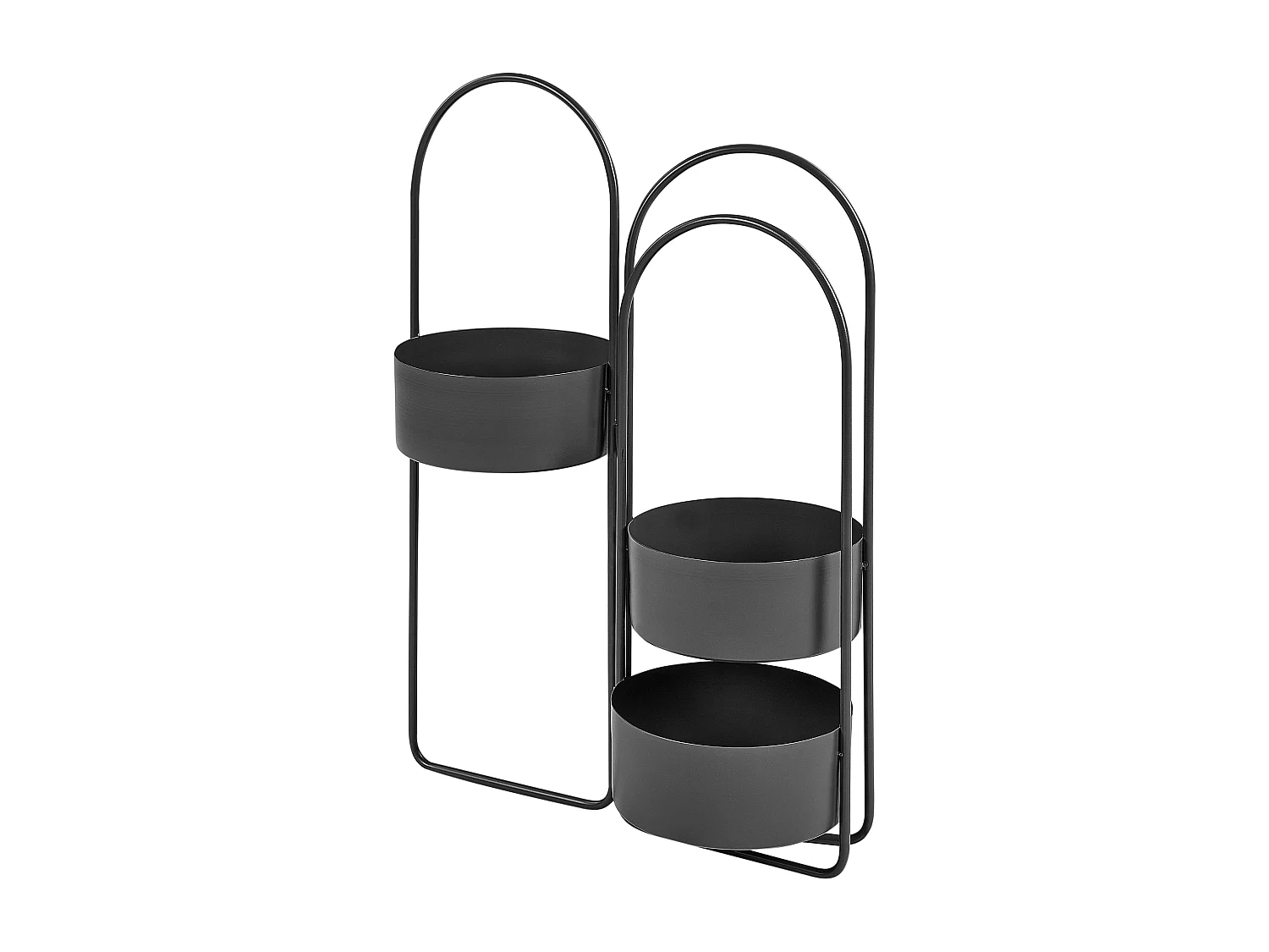Plantenstandaard COLUTENA Metaal 56 cm Zwart