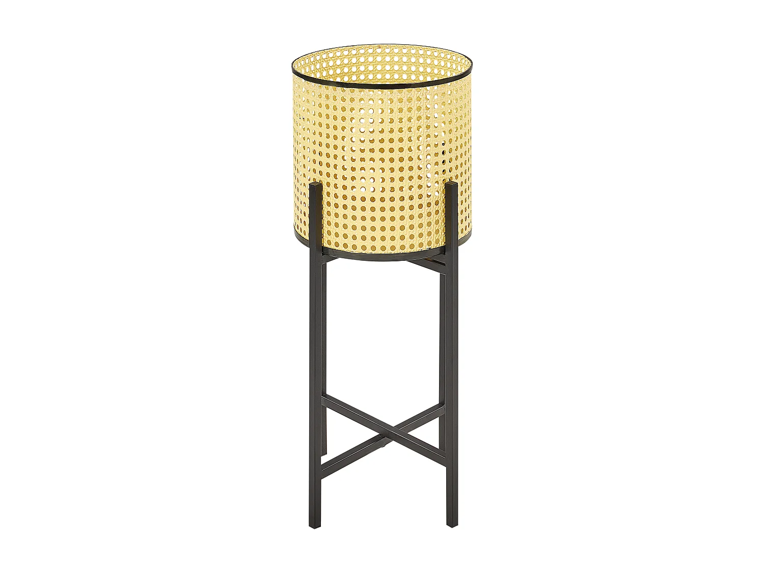 Pflanzenständer Metall biege rund 25x25x60 cm für Innen u. Außen modern Fallopia