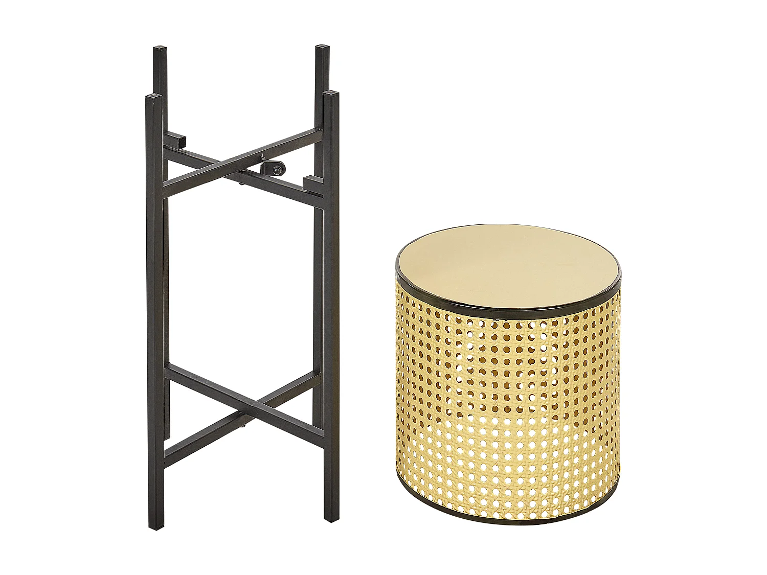 Vaso per piante rialzato FALLOPIA Metallo 25 cm Beige