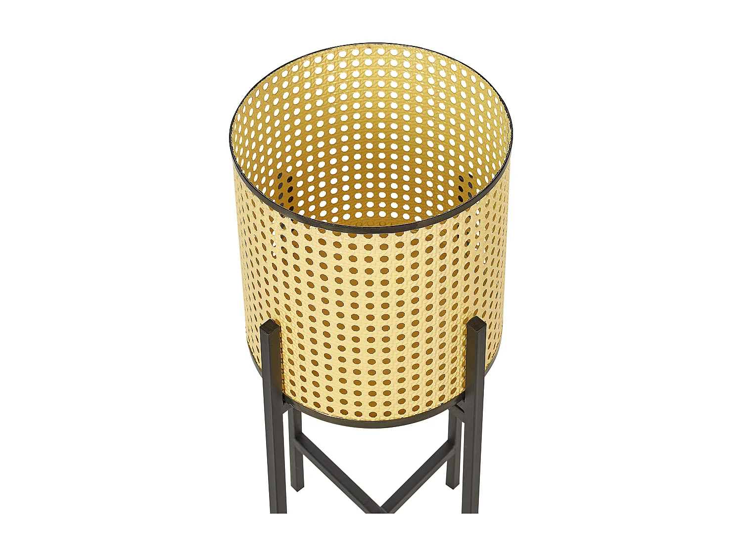 Vaso per piante rialzato FALLOPIA Metallo 25 cm Beige