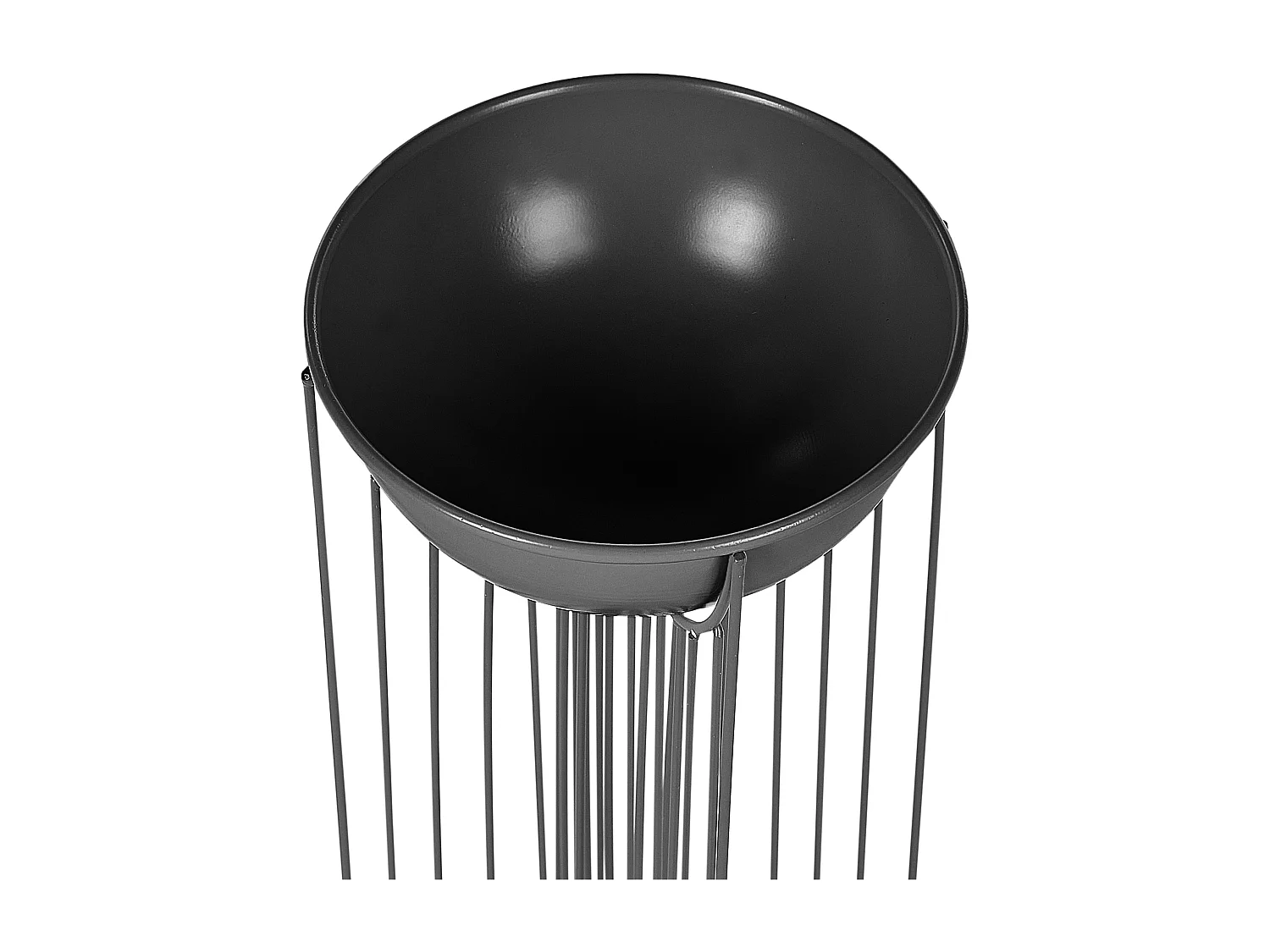 Lot de 2 pots à plantes surélevés FICARIA Métal 22 cm Noir