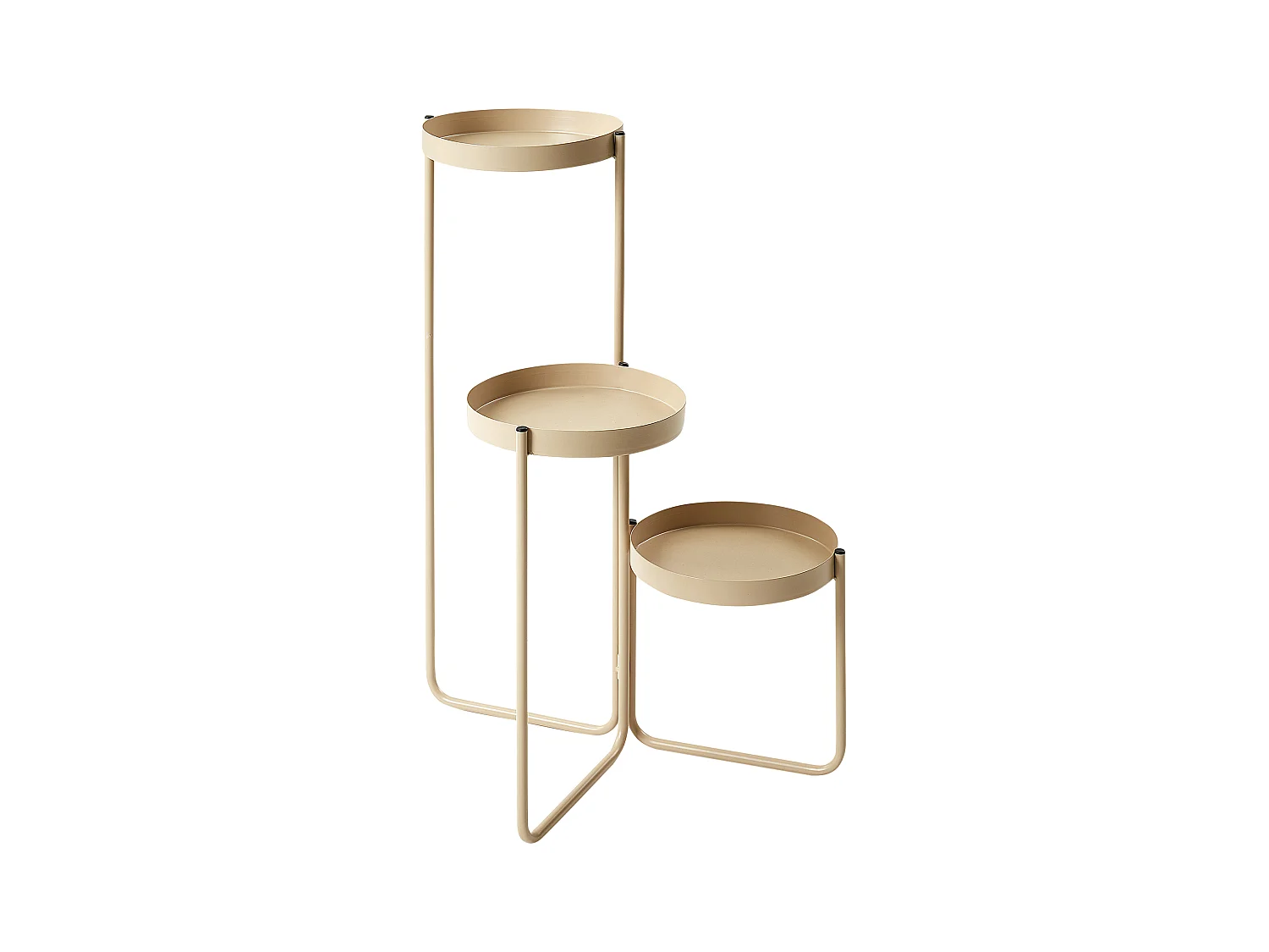 Support de pots FRAGARIA Métal 42 cm Beige