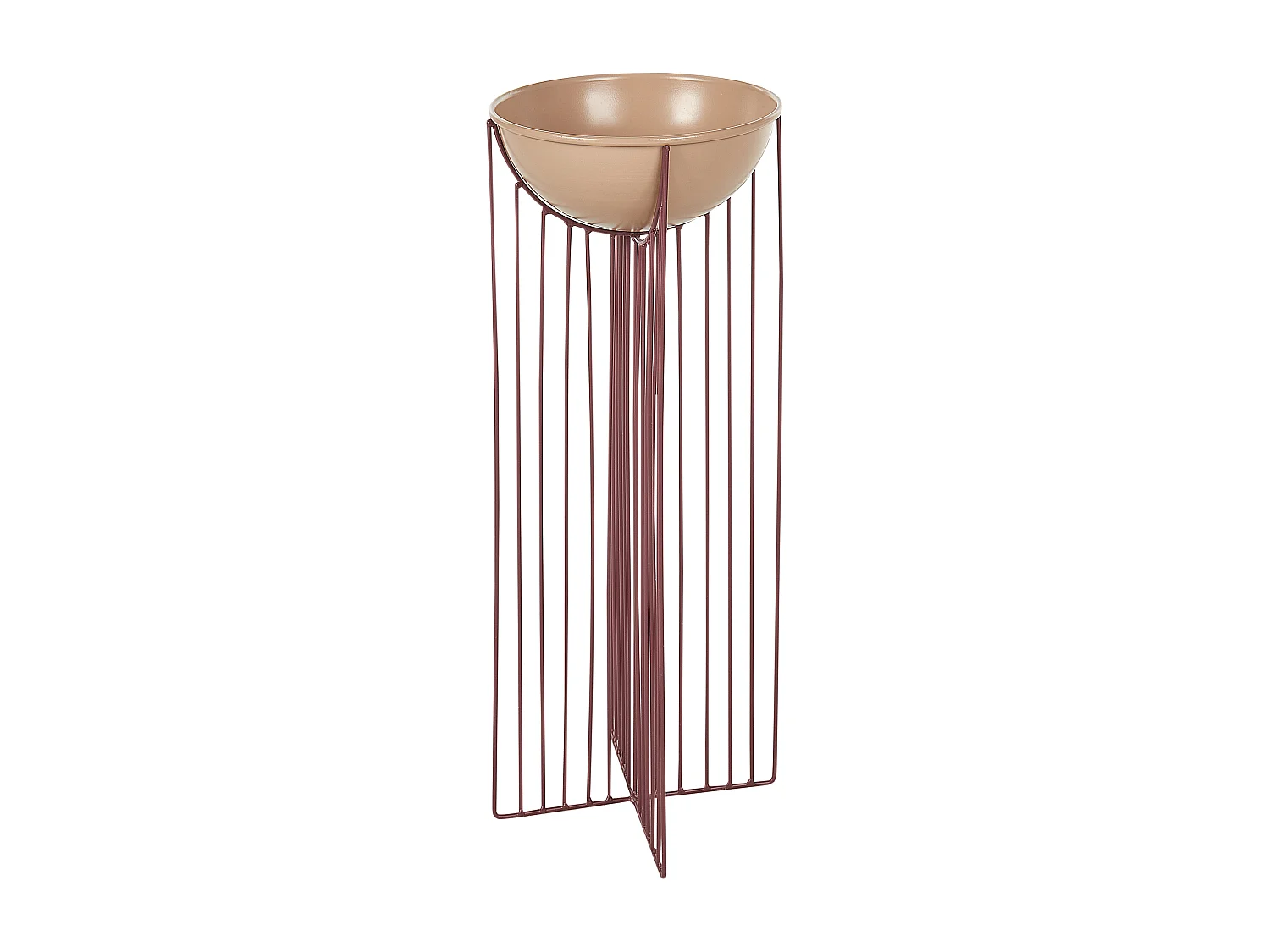 Blumentopf mit Beinen 2er Set FICARIA Metall 22 cm Rosa