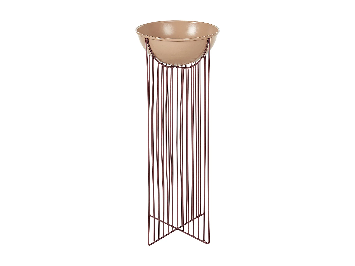 Blumentopf mit Beinen 2er Set FICARIA Metall 22 cm Rosa