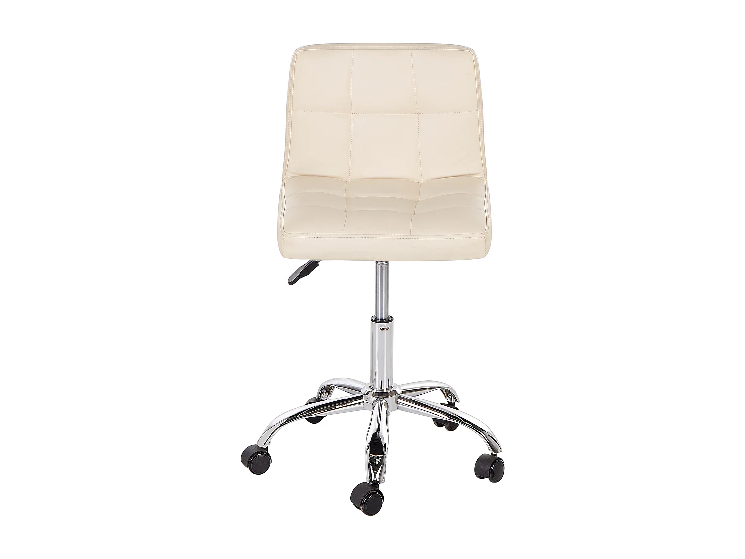 Arbeitsstuhl Arbeitshocker Hocker mit Rollen beige Polyester Marion