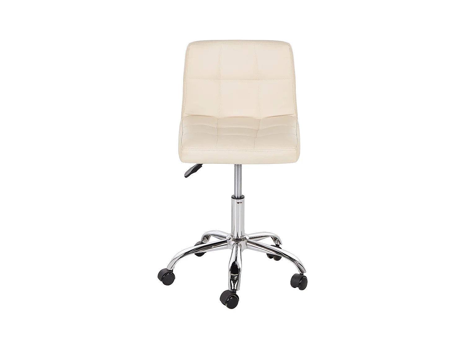 Chaise de bureau MARION Cuir PU Beige