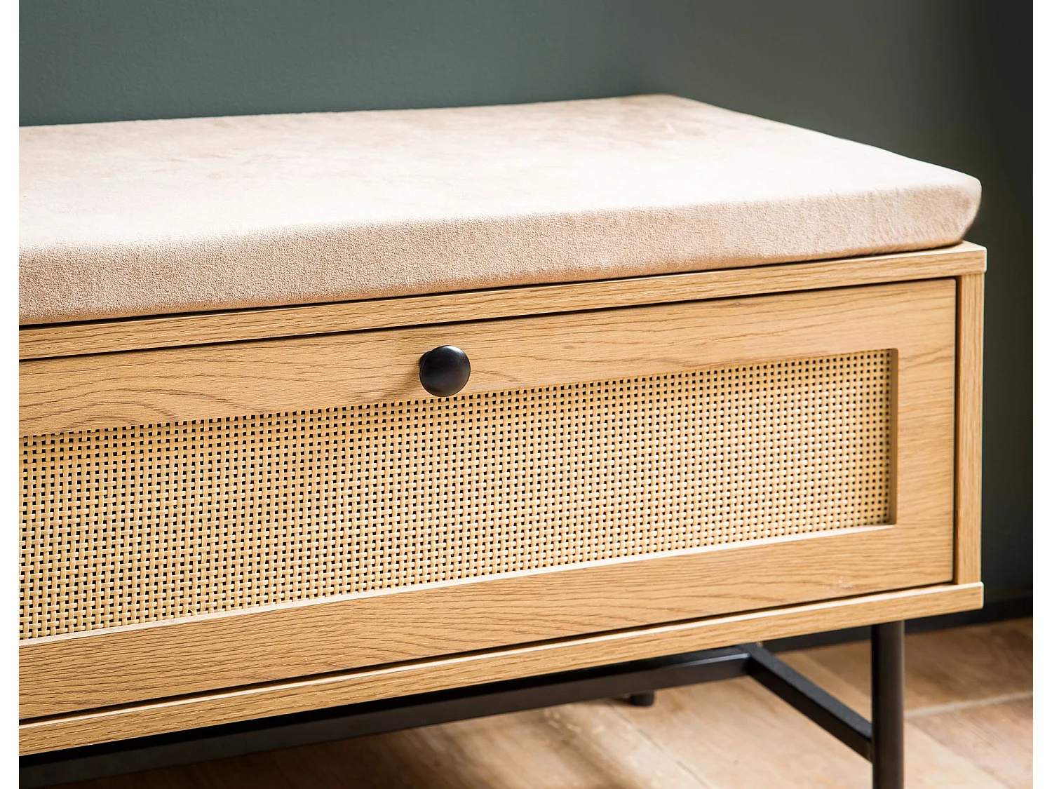 Banc de Rangement à Chaussure Entrée 100 cm Étagère a Chaussures Chêne