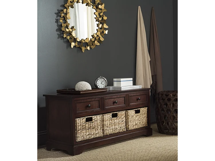 Banc Rouge 107 x 39 x 50 cm - Damien