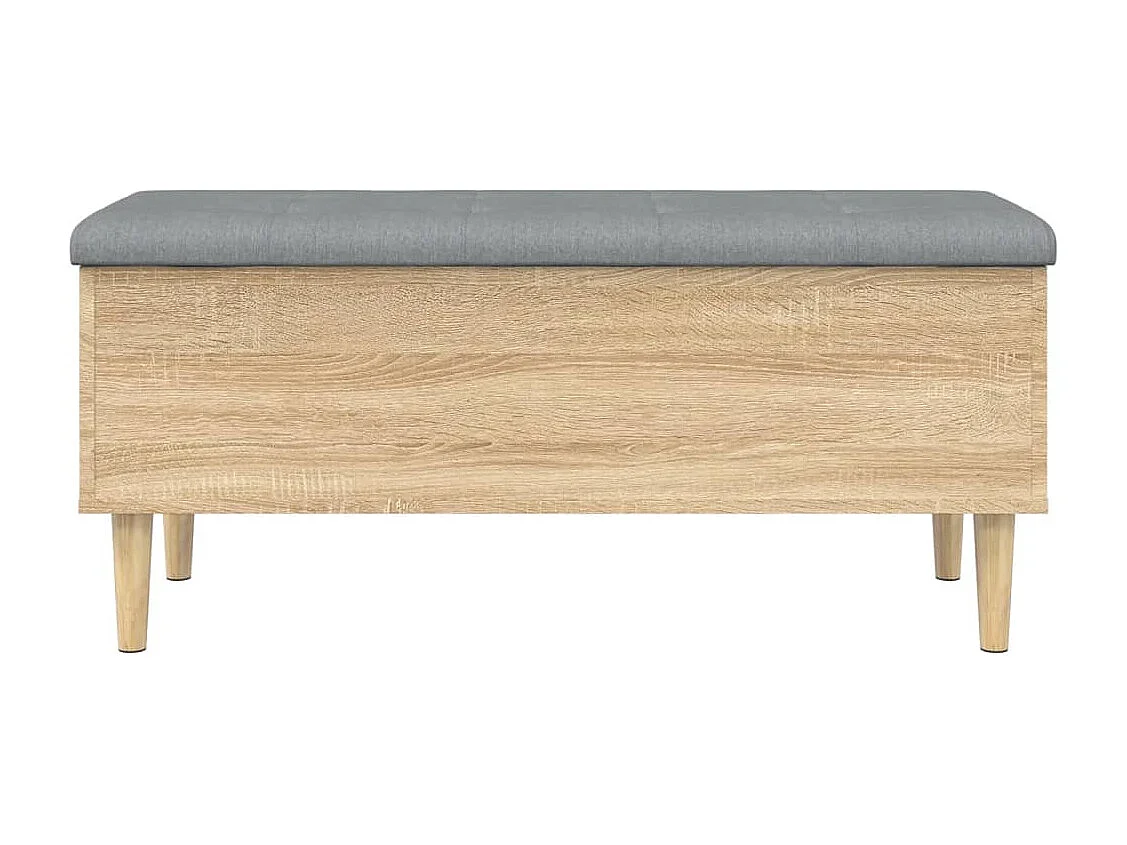 Banc de rangement chêne sonoma 102x42x46 bois d'ingénierie