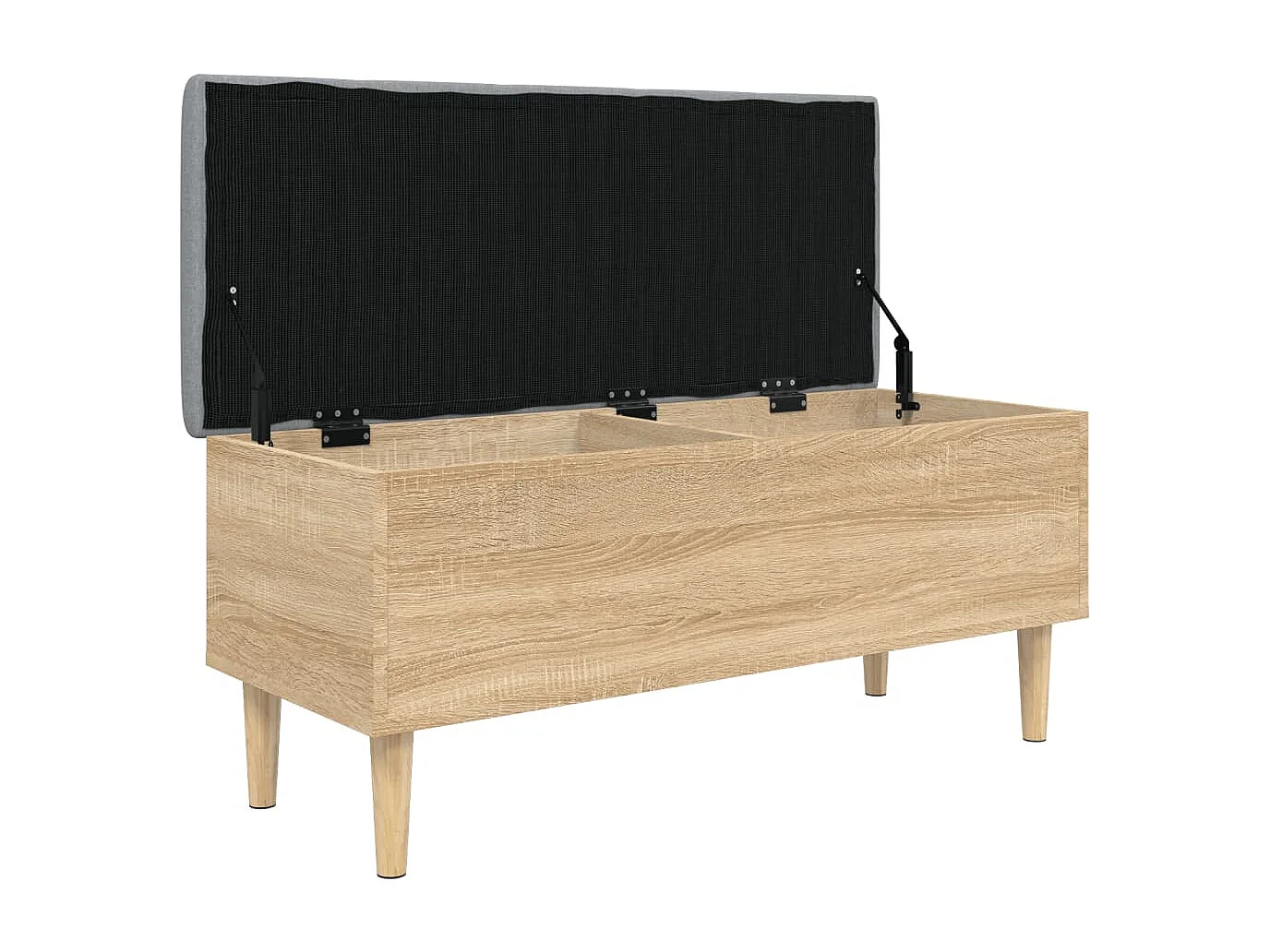 Banc de rangement chêne sonoma 102x42x46 bois d'ingénierie