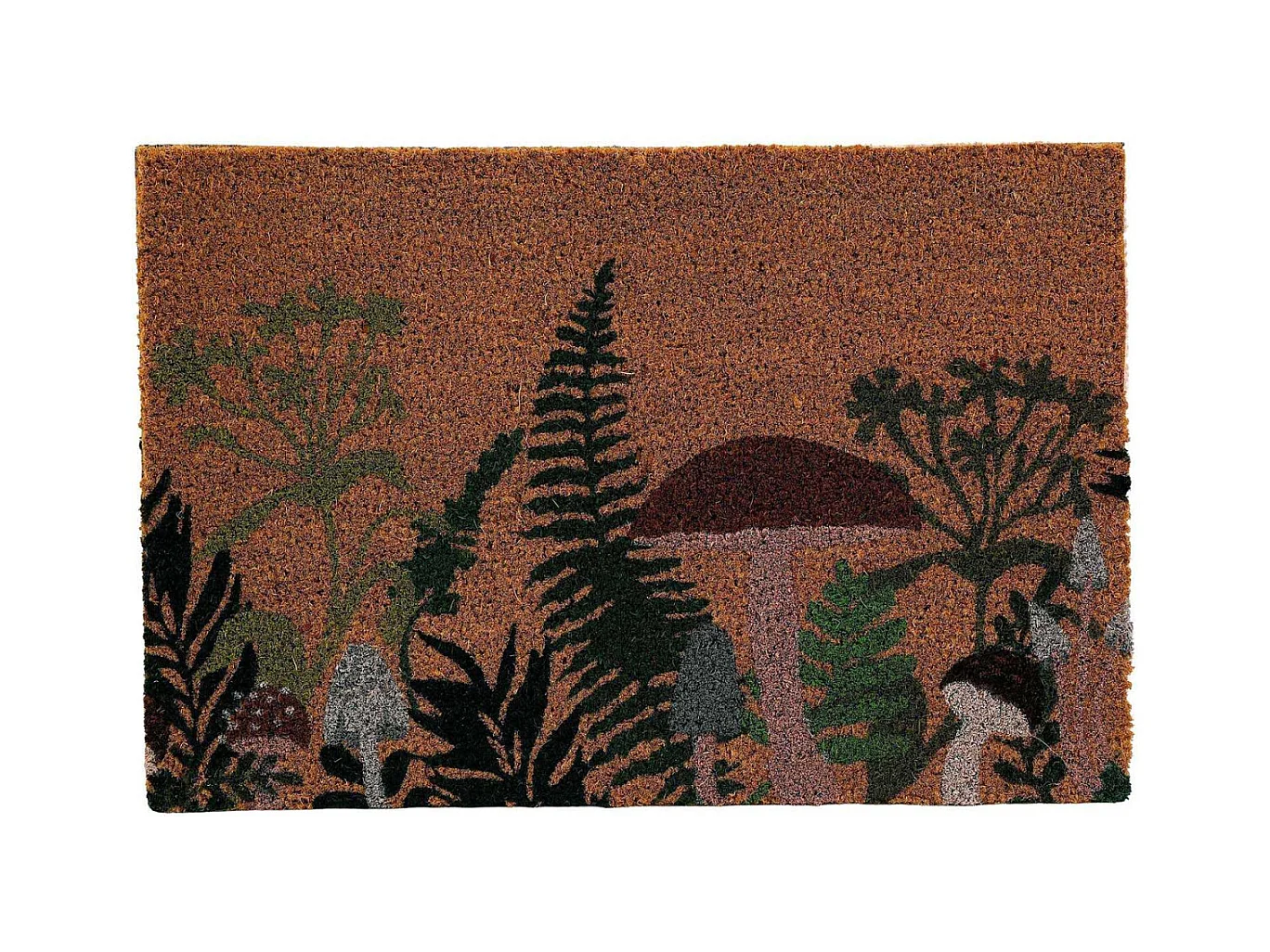 Paillasson en fibres de coco Champignon 60 x 40 cm