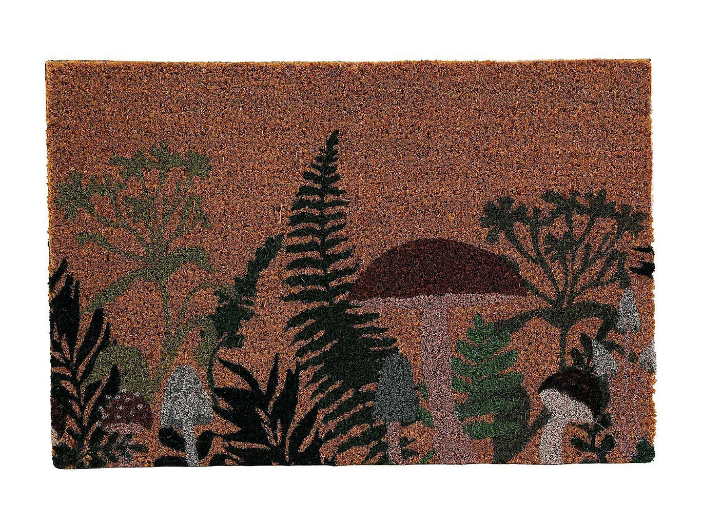 Paillasson en fibres de coco Champignon 60 x 40 cm