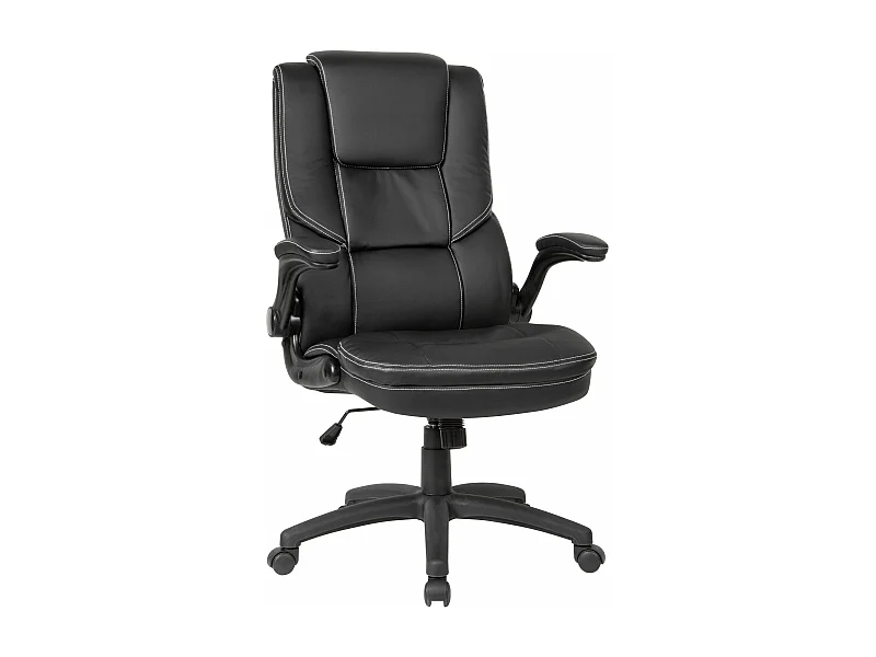 Chaise de Bureau Simili Cuir Fauteuil Ergonomique Siège Pivotante 120 kg