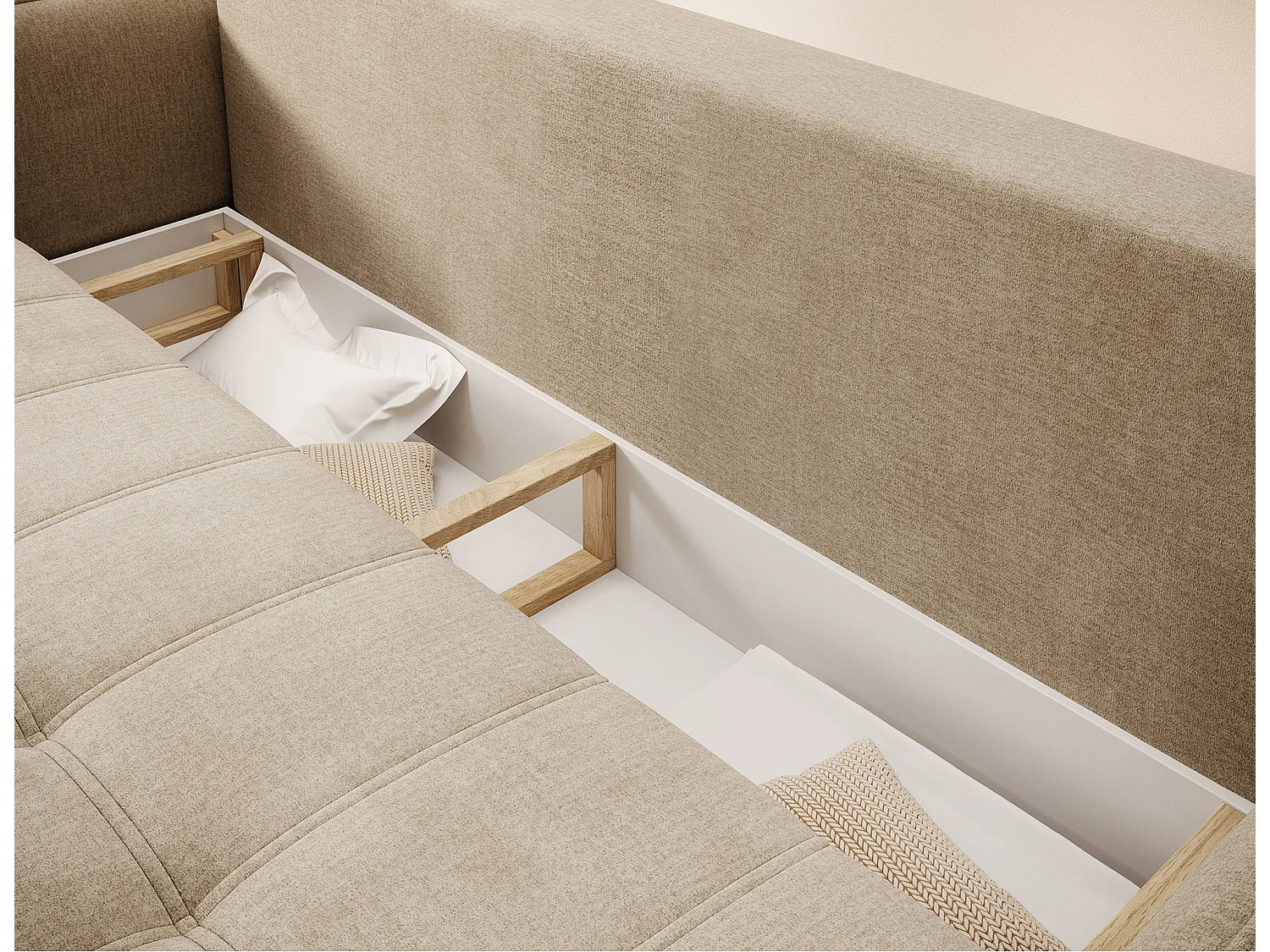 3 Pers. Couch Venetia/Stoffbezug/Braun