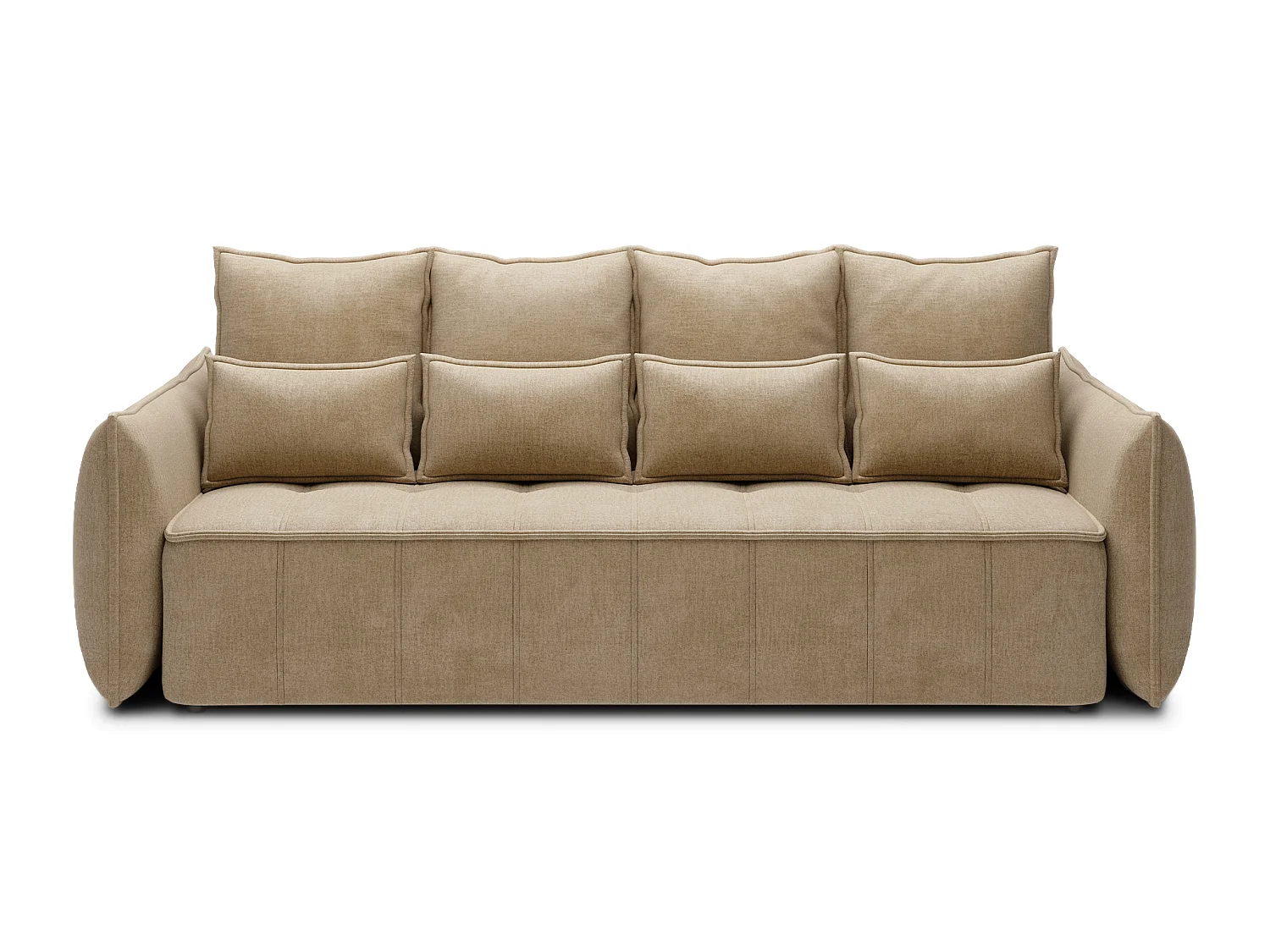 3 Pers. Couch Venetia/Stoffbezug/Braun