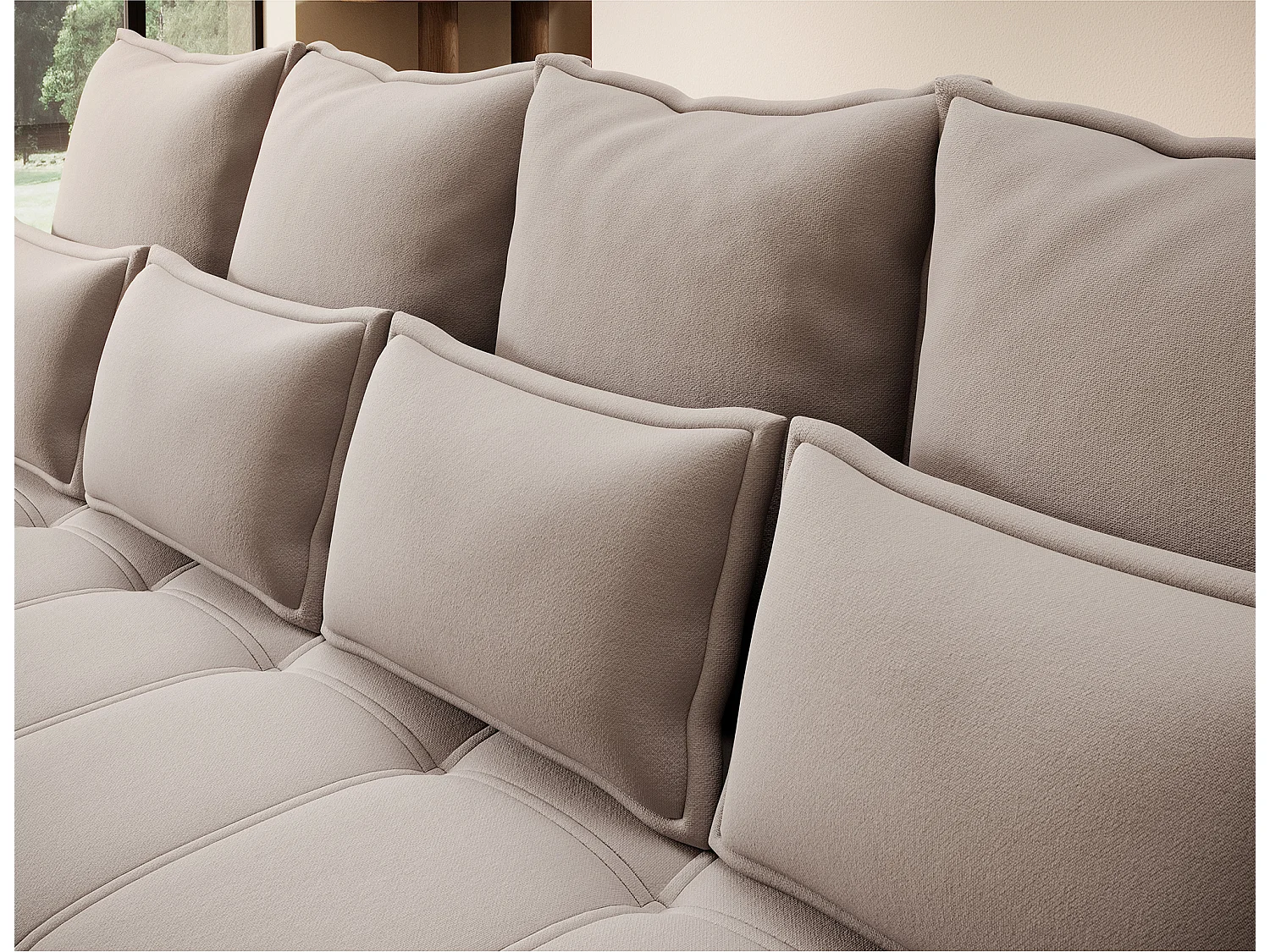 3 Pers. Canapé Venetia/Tissu/Beige