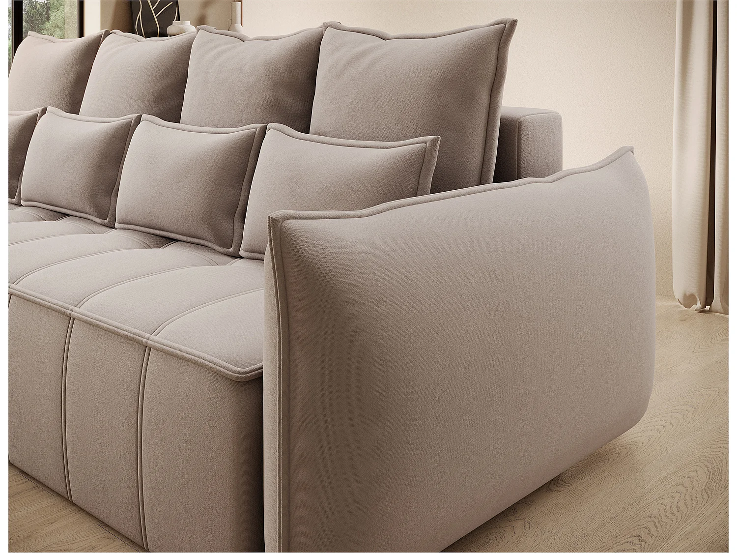 3 Pers. Canapé Venetia/Tissu/Beige