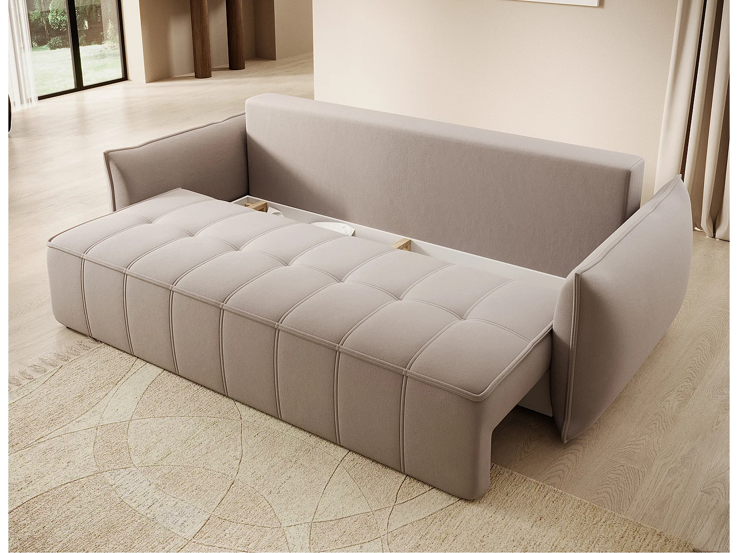 3 Pers. Canapé Venetia/Tissu/Beige