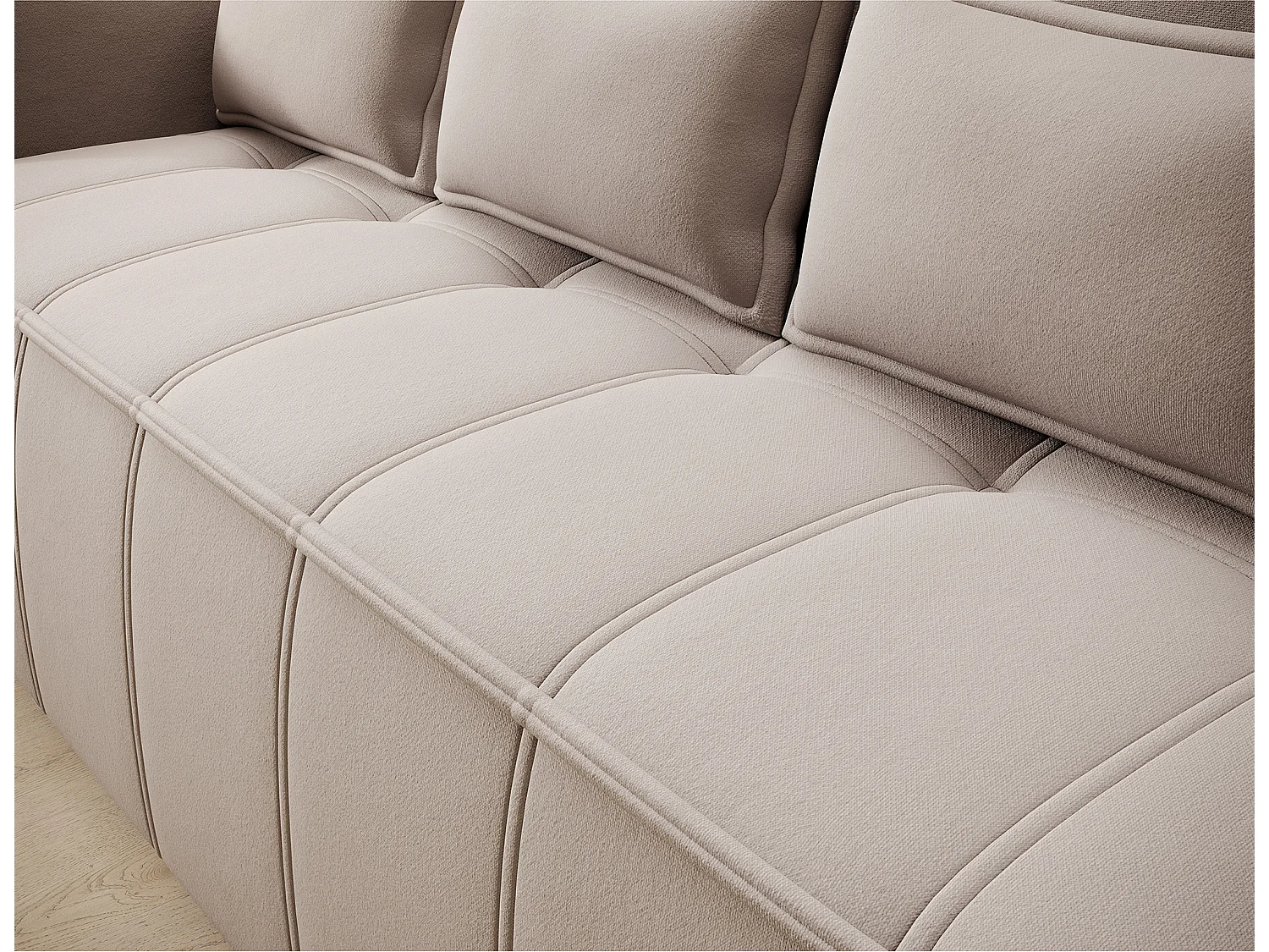 3 Pers. Divano Venetia/Tessuto/Beige