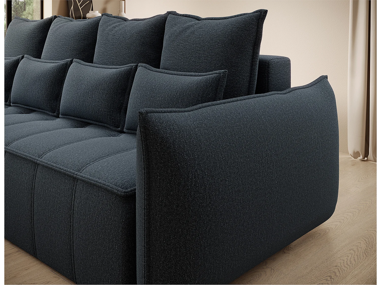 3 Pers. Canapé Venetia/Tissu/Anthracite