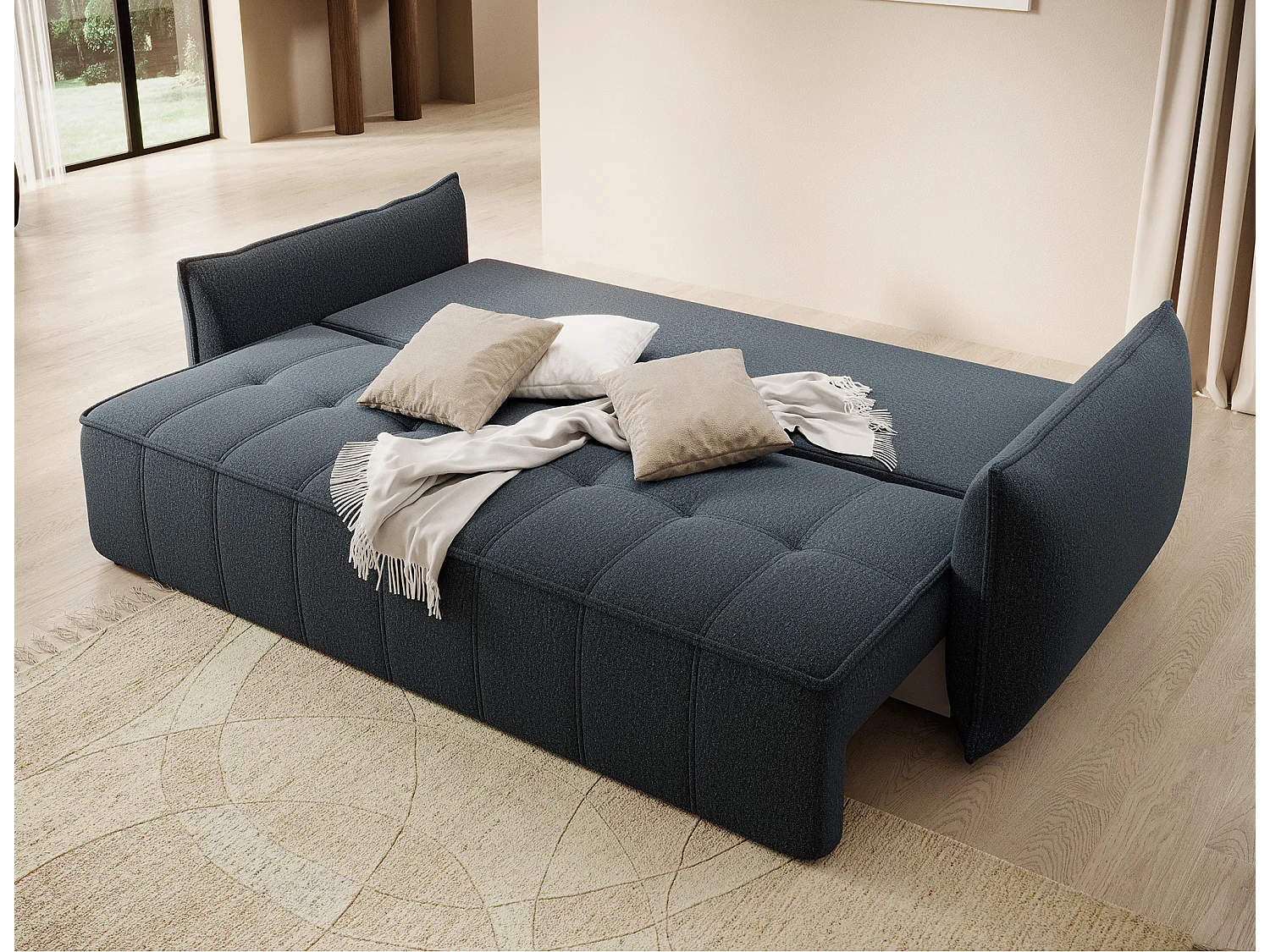 3 Pers. Canapé Venetia/Tissu/Anthracite