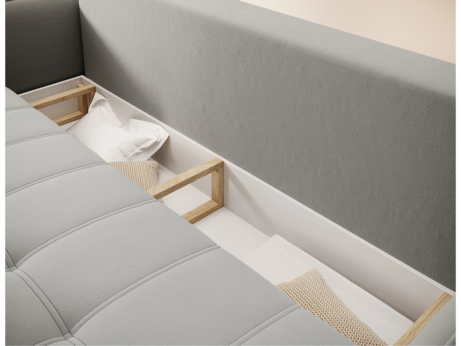 3 Pers. Canapé Venetia/Tissu/Gris