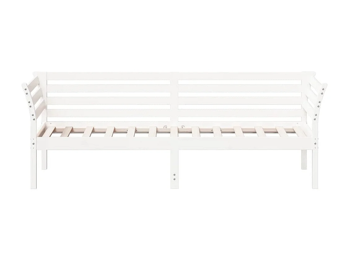 Sofá cama de madera maciza de pino blanco 100x200 cm