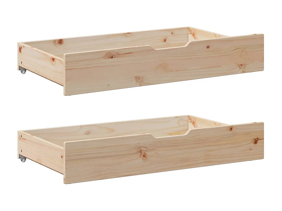 Lit de jour avec tiroirs sans matelas 80x200 cm bois massif