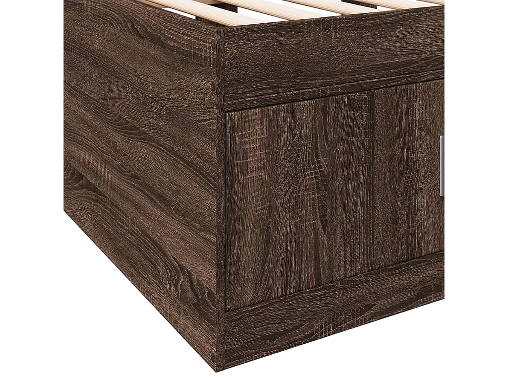 Divano Letto con Cassetti senza Materasso 100x200 cm