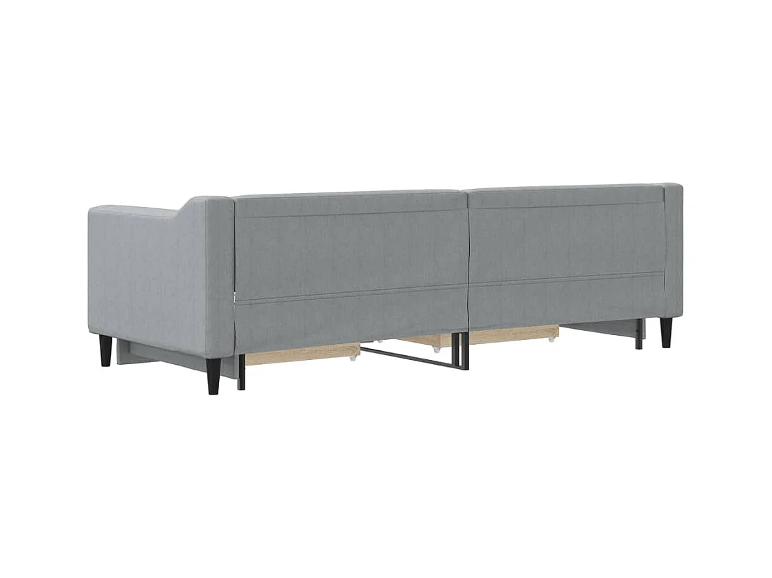 Lit de jour avec gigogne et tiroirs sans matelas 80x200 cm