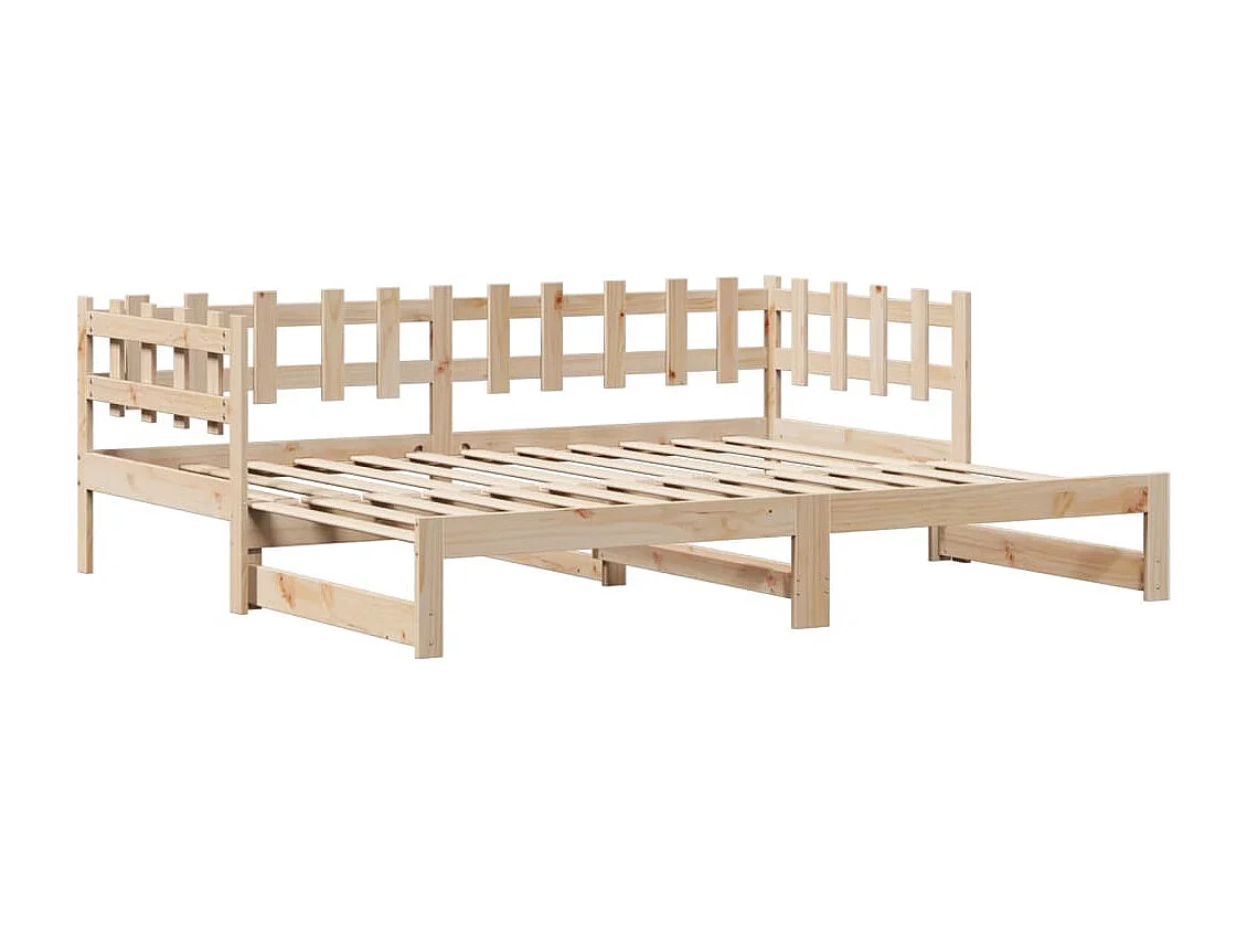 Divano Letto Estraibile con Cassetti senza Materasso 80x200 cm