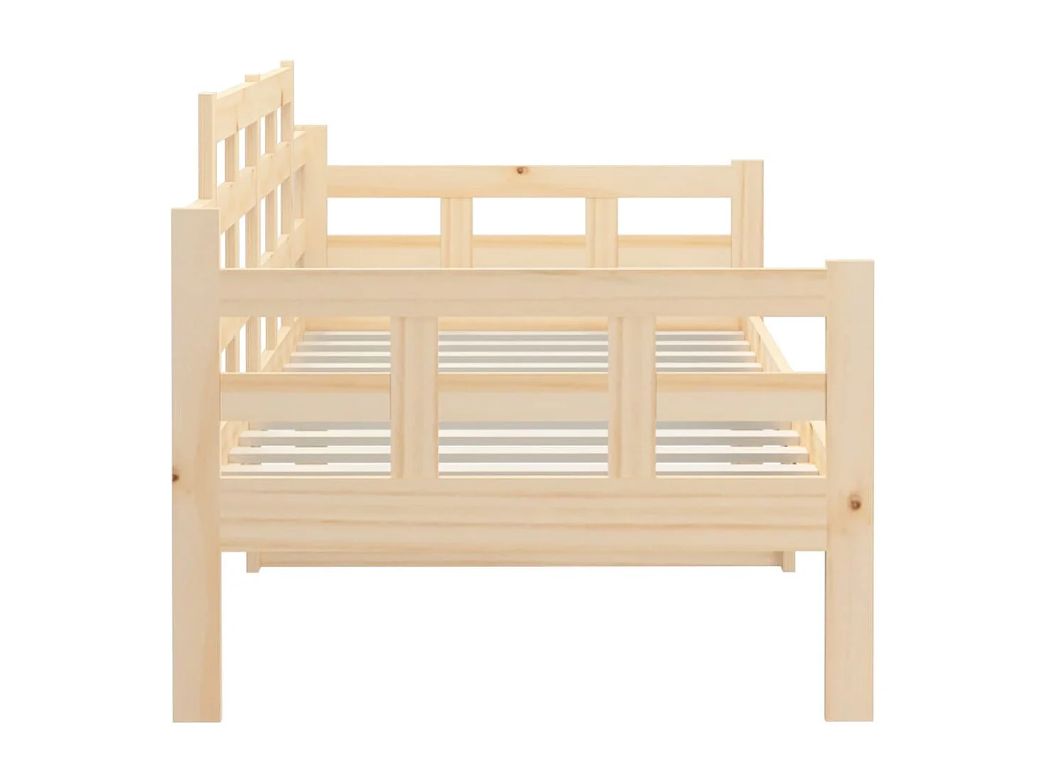Lit de jour sans matelas bois de pin massif 90x190 cm
