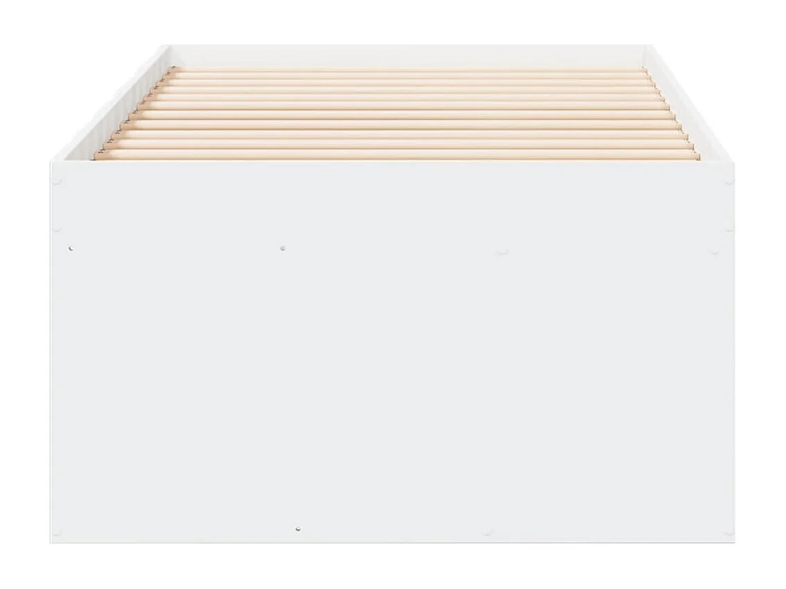 Tagesbett mit Schubladen ohne Matratze Weiß 75x190 cm
