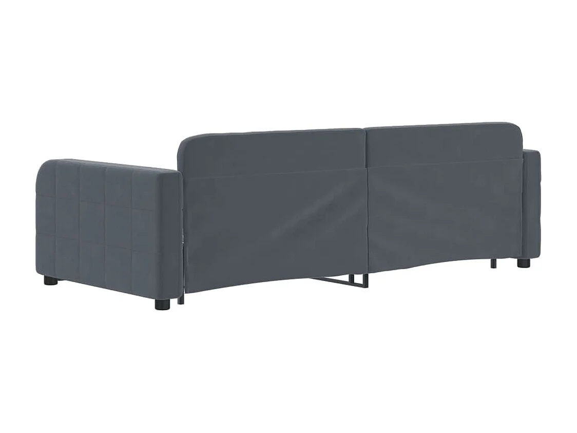 Lit de jour avec gigogne et tiroirs sans matelas 90x200 cm