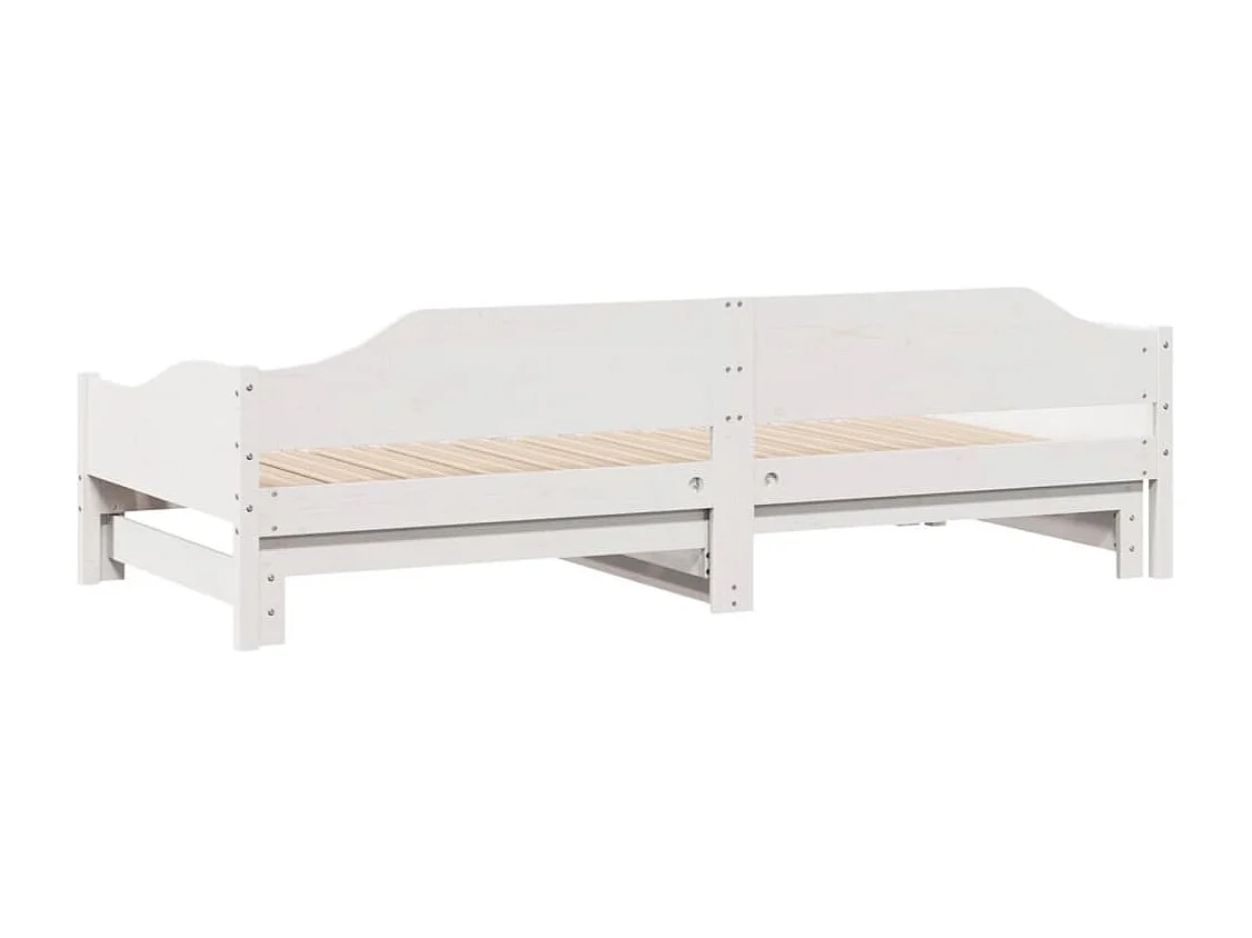 Lit de jour et lit gigogne sans matelas 90x190 cm bois massif