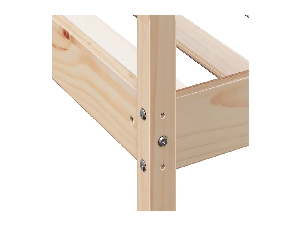 Lit de jour sans matelas 90x190 cm bois de pin massif