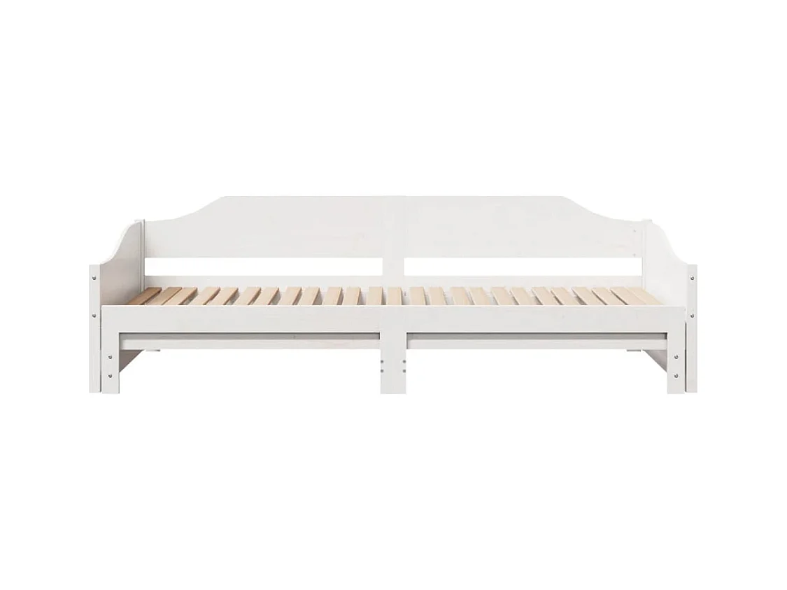 Lit de jour et lit gigogne sans matelas 90x200 cm bois massif