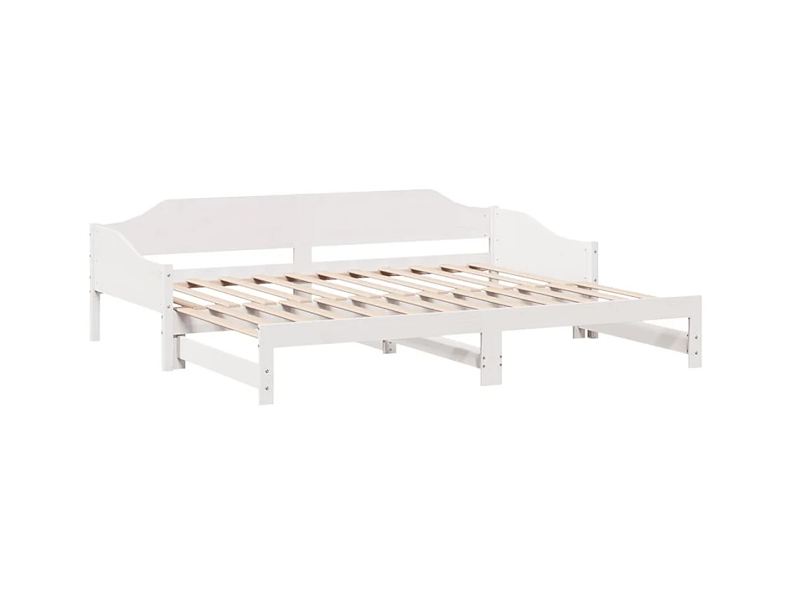 Lit de jour et lit gigogne sans matelas 90x200 cm bois massif