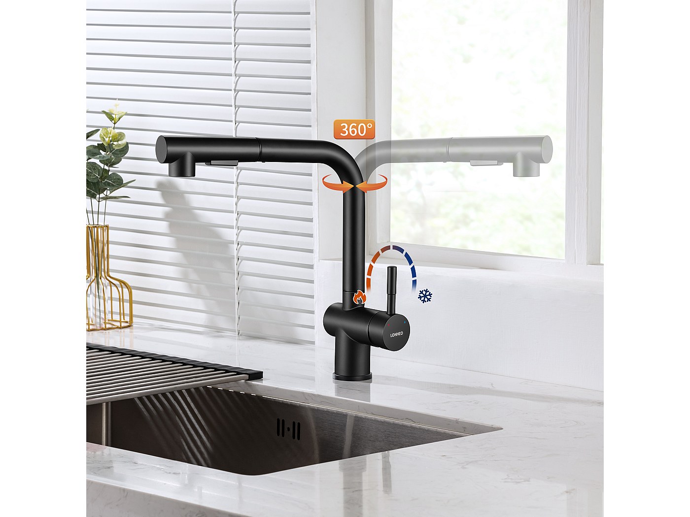 Grifo De Cocina Con Ducha Extraible