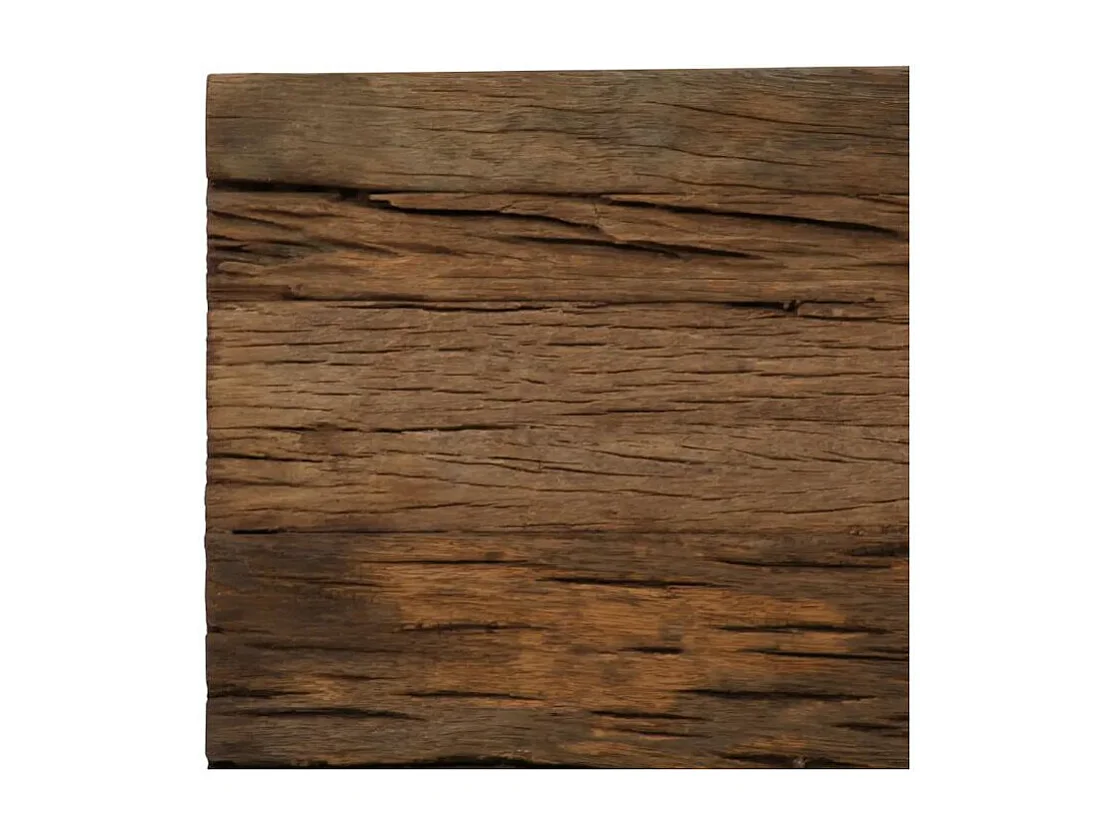 Console bois de traverses recyclé et pieds métal gris Mousty