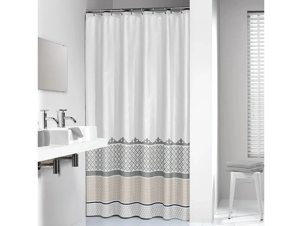 Sealskin cortina de ducha 180 cm modelo Marrakech 235281318 (Plateada) Multicolor