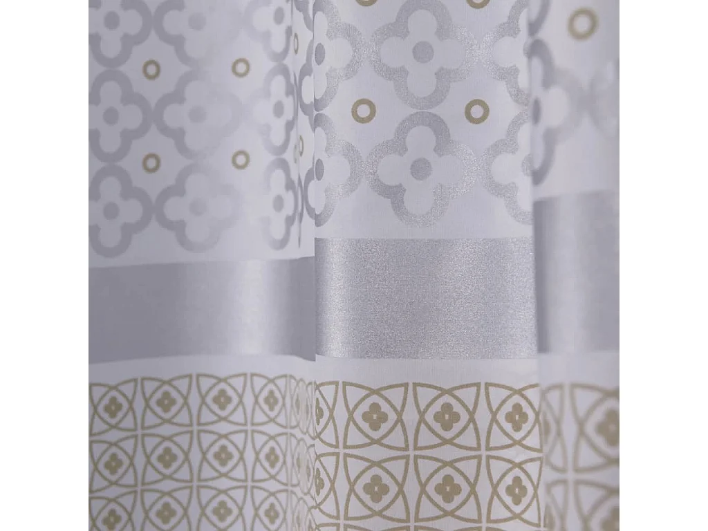 Sealskin cortina de ducha 180 cm modelo Marrakech 235281318 (Plateada) Multicolor