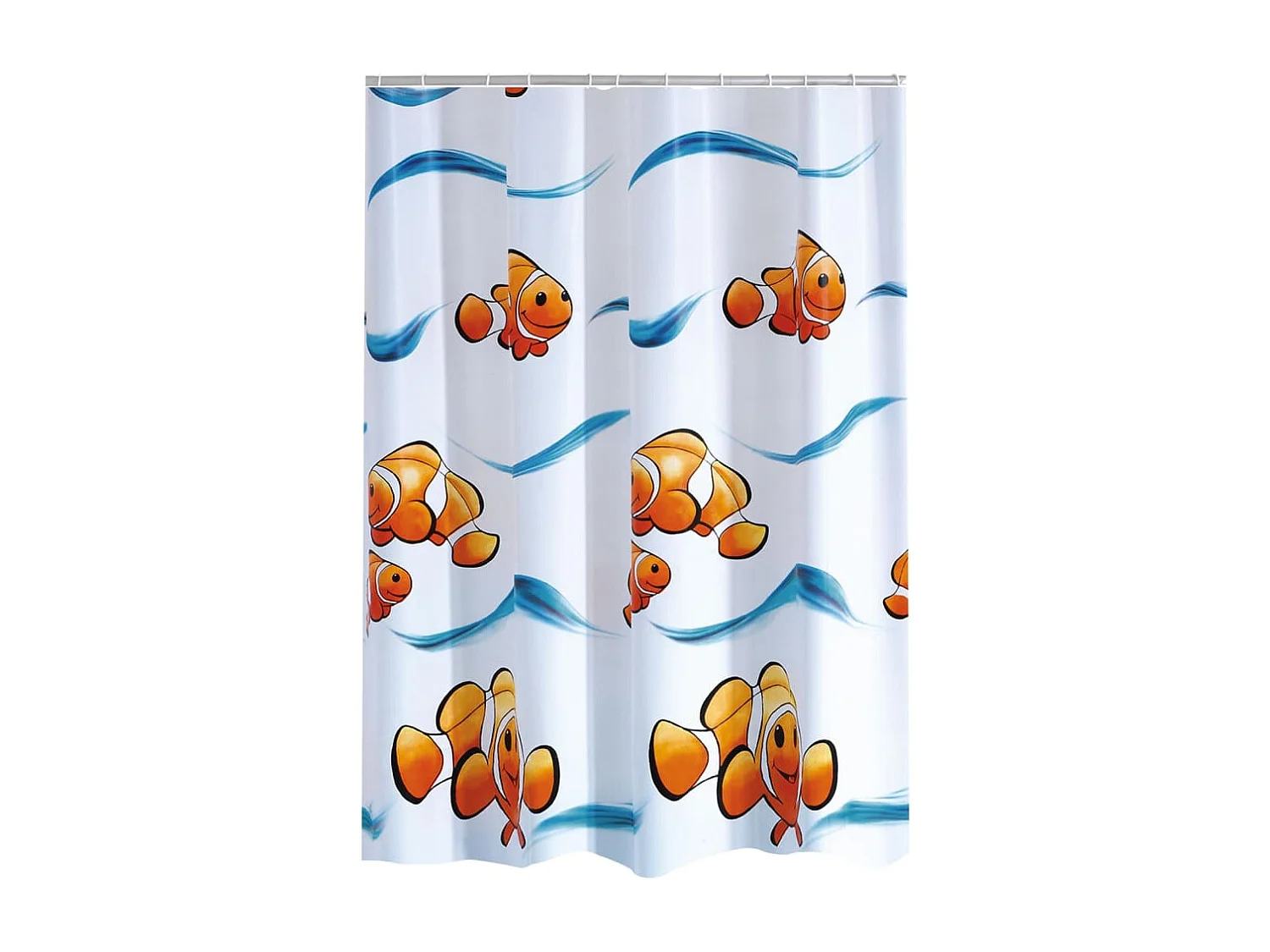 RIDDER Cortina de ducha Clown vinilo 180x200 cm Blanco