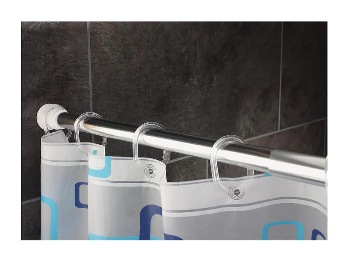 RIDDER Cortina de ducha Clown vinilo 180x200 cm Blanco